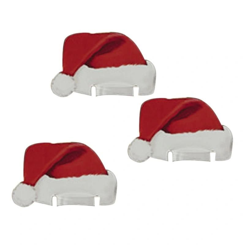 Christmas Decoration Santa Claus Hat for Bottle/Beer/Glass (10PCS)