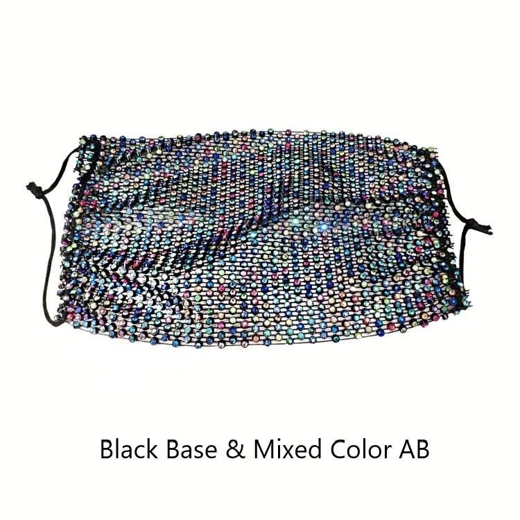 Fashion Rhinestone Luxury Diamond Bling Party Mask for Christmas Gifts