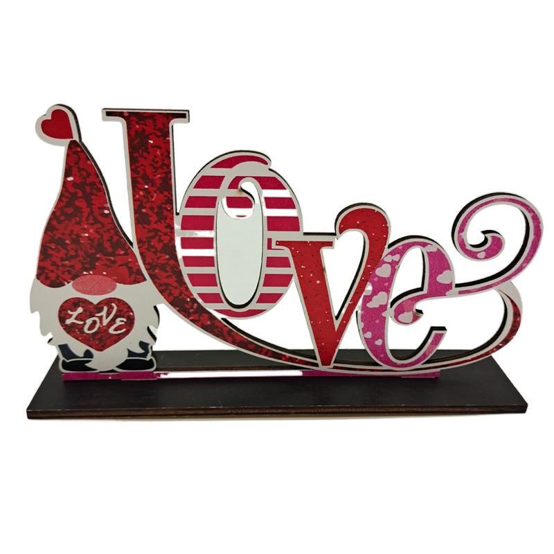 Valentine′ S Day Wooden Craft Decorations Anniversary Wedding Decoration