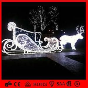 New Products Christmas Animated 3D Sleigh Motif Light