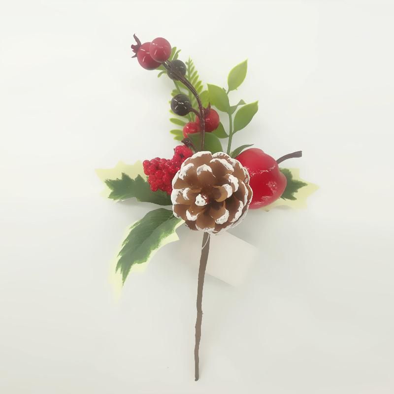 Christmas Wreath with Pine Cone Red Fruit