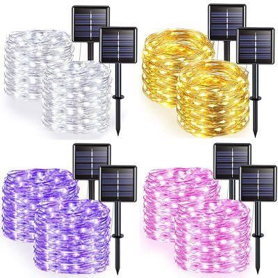 10m 20m 30m LED Solar Lamp Outdoor LED String Lights