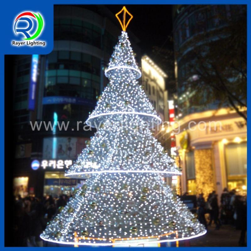 LED Christmas Tree Light Outdoor 10m High Shopping Mall Christmas Tree Lights