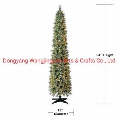 Dec. Metu Pine Needle Pencil Christmas Tree with Plastic Base
