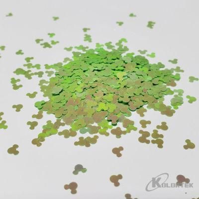 Kolortek Wholesale Chunky Glitter for Cosmetic Body Glitter Craft Decoration Mickey Mouse Glitter Flakes Slime Glitter