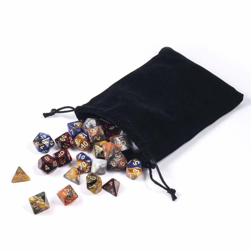 Board Game Dice Sets 5*7PCS Dungeons and Dragons Dice with Free Pouch Pole Playing Games China