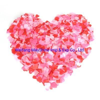 Red Heart Color Paper Confetti Wedding Throwing Paper Confetti Heart Decoration Confetti