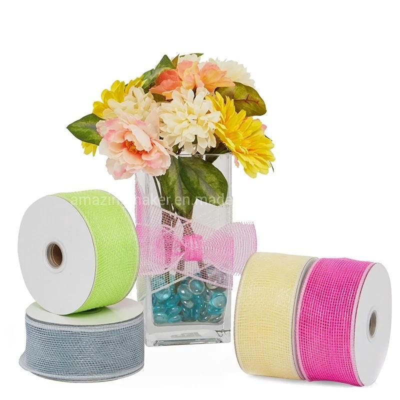 Ronmatic Crystal 2.5′′ Deco Mesh Ribbons for Wedding Ceremony