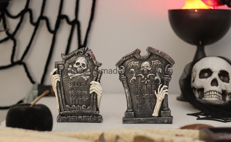 New and Unique Halloween Resin Tombstone Decoration