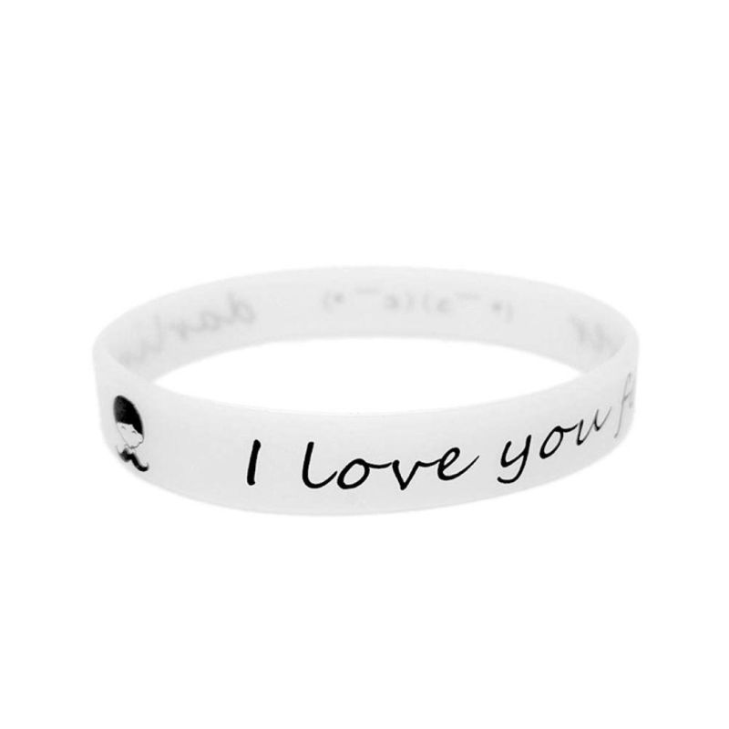 Silicone Bracelets I Love You Luminous Rubber Wristbands