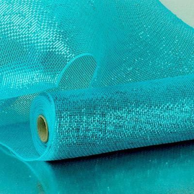 Premium Quality Half-Solid Metallic 21&prime;&prime; Deco Mesh for Wedding Party