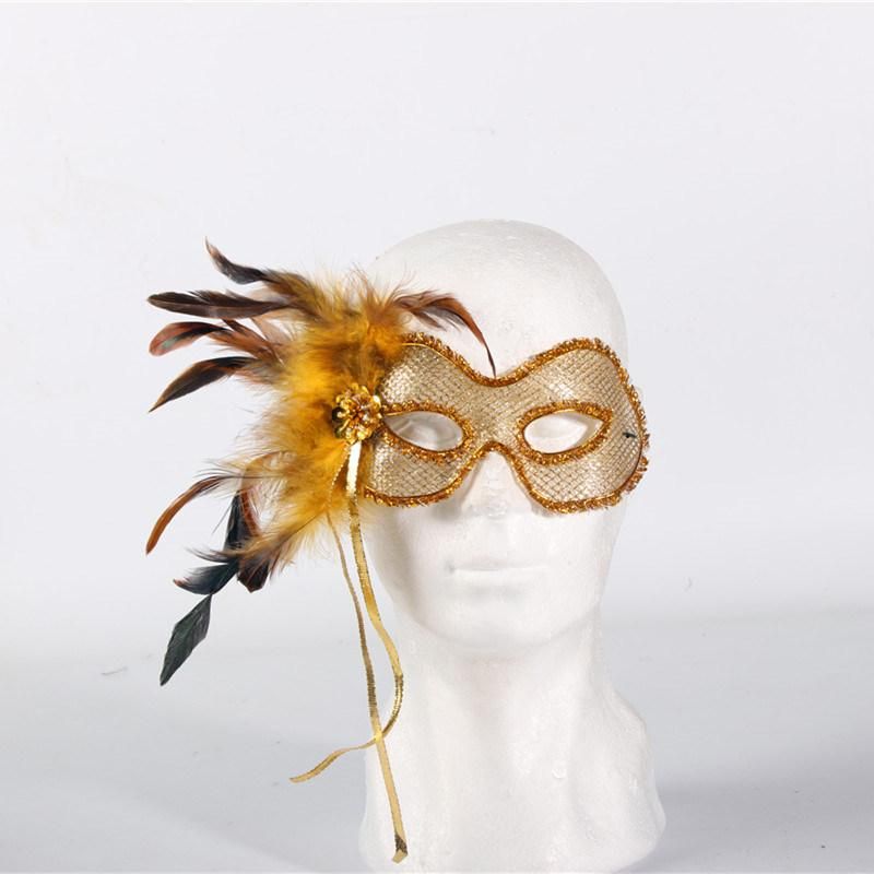Newest Popular Colorful Ladies Feather Mask Masquerade Party Mask