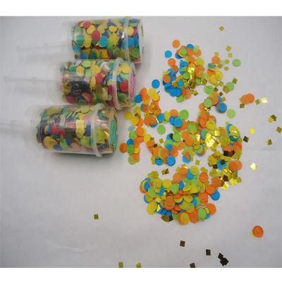 Hot Selling Excellent Material Wedding Music Festival Ceremony Paper Scraps Push Tube Flower Spray Tube Push Pop Confetti