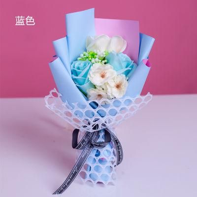 Artificial Soap Roses Flower Bouquet in Gifts Box for Valentine&prime;s Day, Mother&prime;s Day, Christmas, Anniversary, Wedding