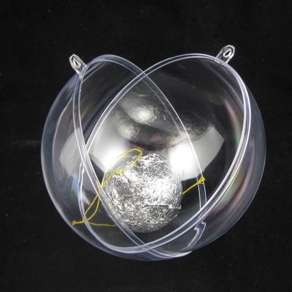 Christmas Tree Decoration Plastic Clear Multiple Colors and Sizes Ball