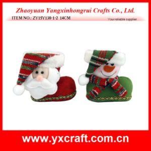 Christmas Decoration (ZY15Y138-1-2) Christmas Cloth Boot Christmas Gift Box