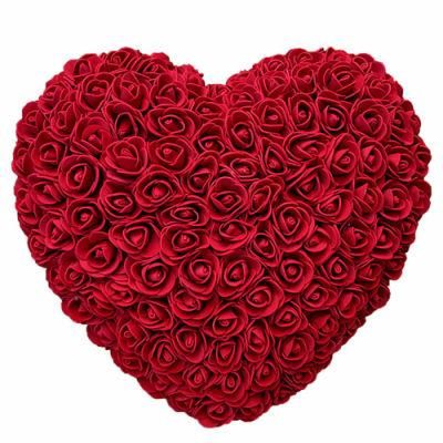 Romantic Velentine&prime;s Day Gift Box Rose Heart Flower PE Foam with PVC Gift Box Packaging