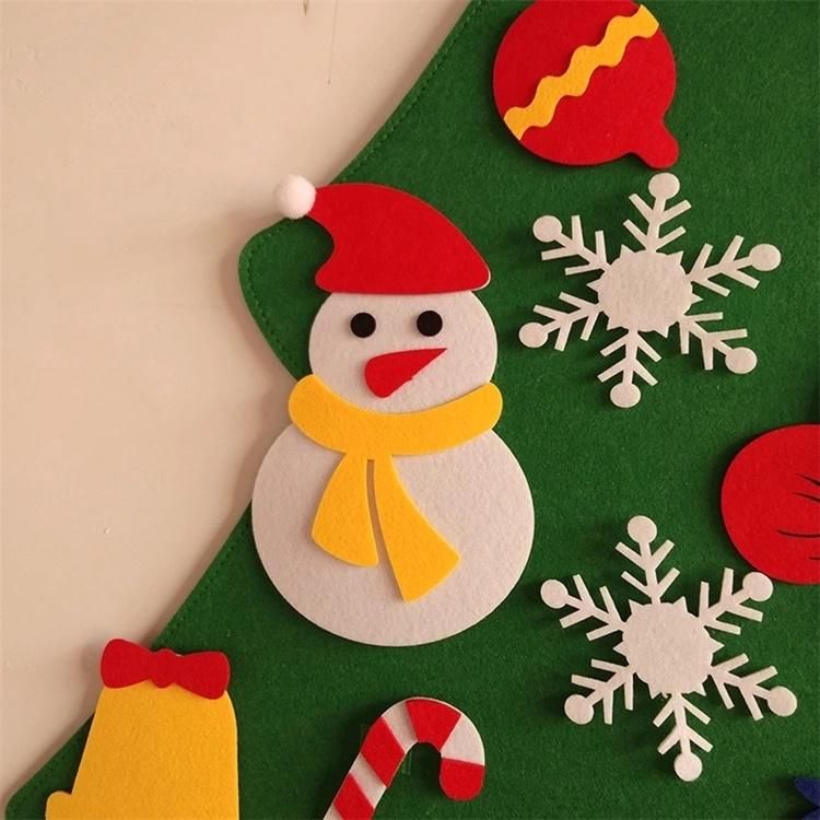 2020 DIY Ornament Wall Hanging Felt Christmas Tree Decoration for Children