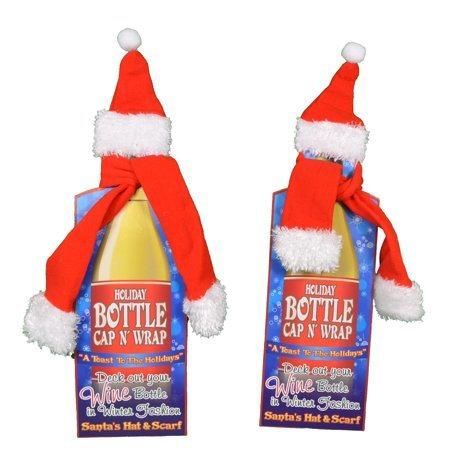 Small Felt Santa Hat for Beer/Wine as Promotion