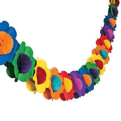Party Wedding Hanging Decorative Colorful Paper Flower Garland