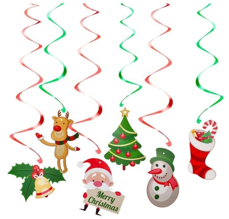 Hanging Christmas Decoration for Home Santa Claus Elk Pendant