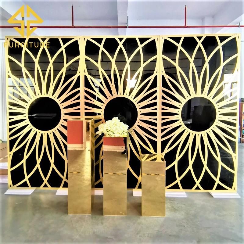 New Arrival PVC Stand Sun Design Wedding Decoration Backdrop Events Party Decor Background Wall