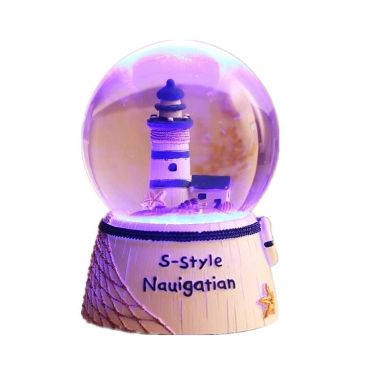 Christmas Gift Crystal Ball Music Box Desktop Display Decoration Ornament