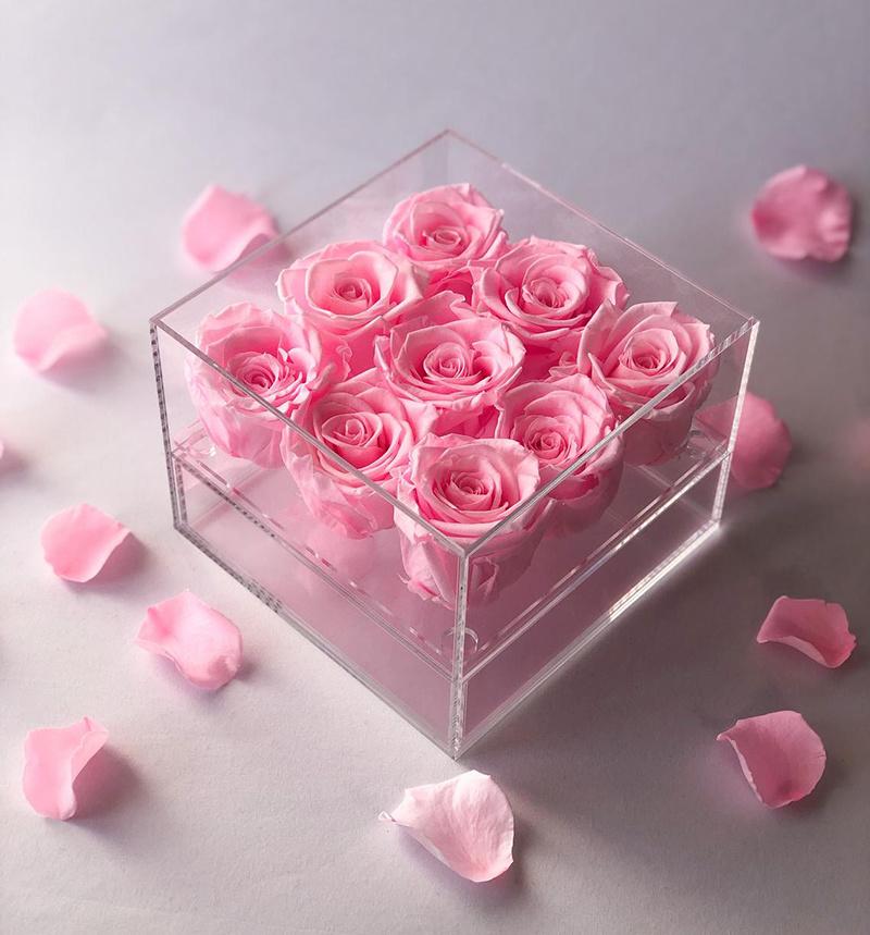 Wholesale Real Preserved Flower in a Box Wedding Anniversary Gifts