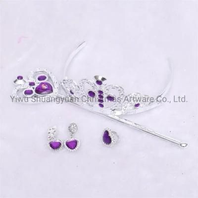 Artificial Christmas Crown and Magic Stick Supplies Ornament Craft Gifts for Holiday Wedding Party