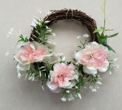 Artificial Rose Flower Wreath Welcome Home Furnishing Decoration Wreath