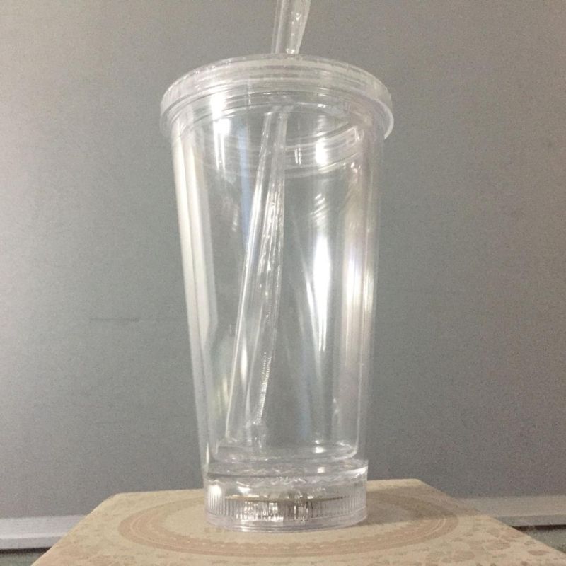 Light up Clear Plastic Tumbler Cup