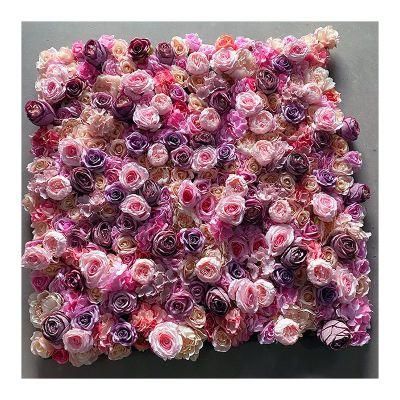 Customize Different Wedding Artificial Rose Flower Wall Panel Backdrop