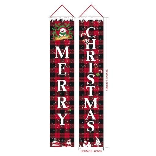 Christmas Couplets Christmas Banners Christmas Curtains Support Customized Pictures