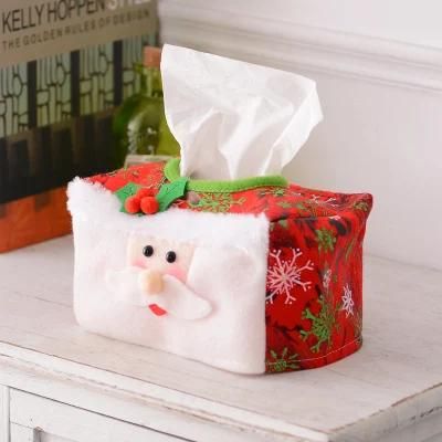 New Christmas Decoration Tissue Cover Christmas Desktop Atmosphere Arrangement Christmas Supplies Factory Wholesale