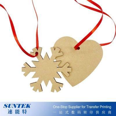 2021 Christmas Tree Sublimation Blanks Personalized MDF Hanging Ornaments