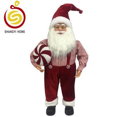 (SH1071A) Standing Christmas Santa Claus Large Decor Figure Doll