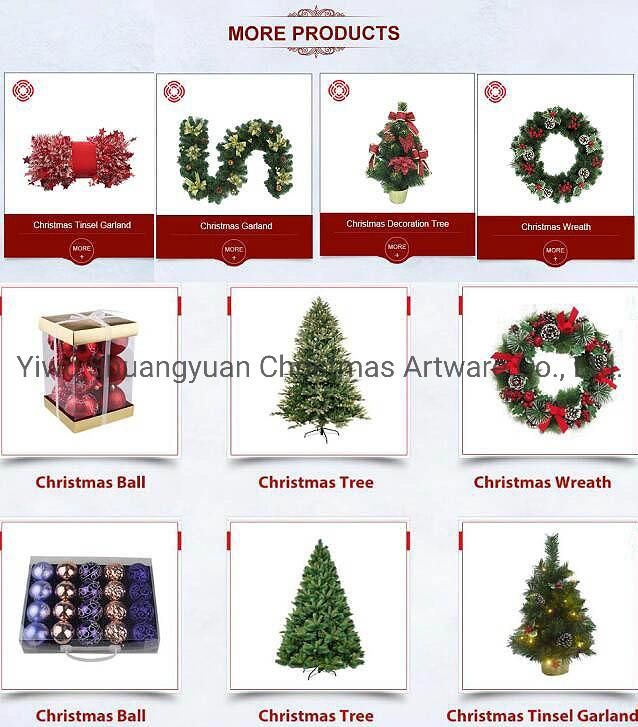 Plastic PVC Tree Hanging Ornaments Christmas Decoration