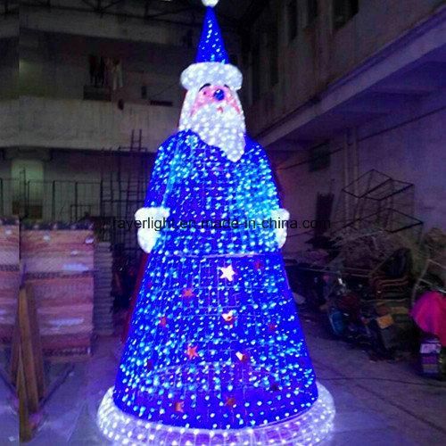 LED 3D Motif Lights Xmas Santa Claus Christmas Decorations