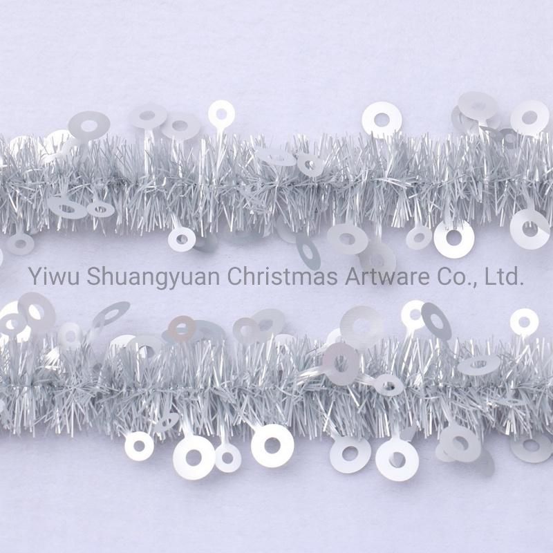 Christmas Pet Tinsel Decoration for Holiday Wedding Party Decoration Supplies Hook Ornament Craft Gifts