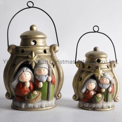 Christmas Ceramic with Family for Holiday Wedding Party Decoration Supplies Hook Ornament Craft Gifts