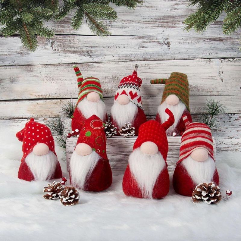 Christmas Ornaments Nordic Santa Claus Ornaments Land God Faceless Doll Doll Window Display Props