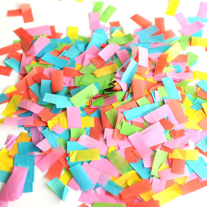 Multicolor Personalized Round Tissue Paper Biodegradable Circle Confetti