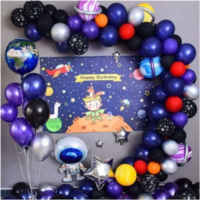 Party Favour Decoration Garland Arch Astronaut Space Theme Kids Birthday Party Balloons Kits Supplies Decoration