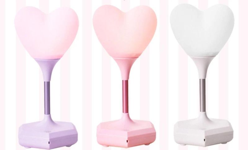 LED Silicone Heart Night Light for Valentine′s Day Wedding Birthday