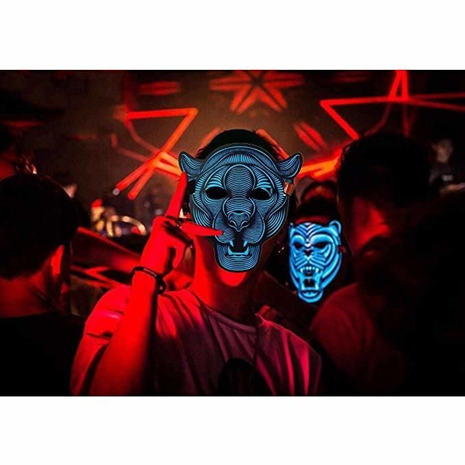 Halloween Festival Costumes Light up Mask