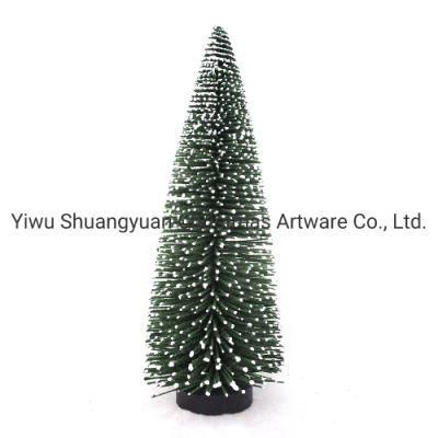 Green Mini Artificial Chirstmas Tree Ornaments White Cedar Pines Desktop Decoration