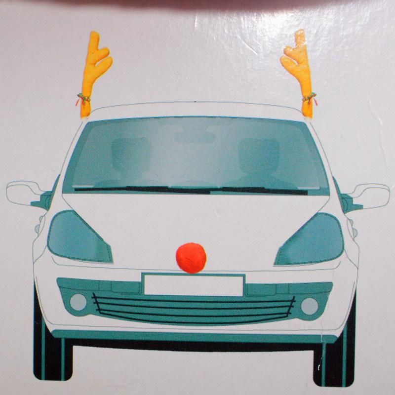 Brown Color Christmas Car Decoration Antler