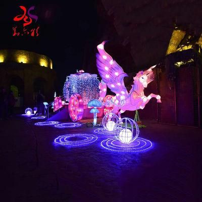 Outdoor Giant Handmade High Quality Customized 3D Structure Decoration Lighting
