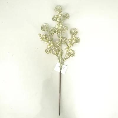 Artificial Simulation Velvet Poinsettias Flowers for Christmas Decoration Xmas Ornament