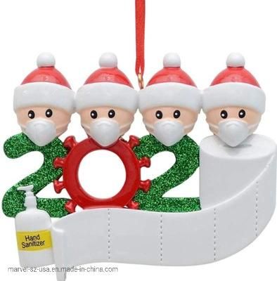 2020 Santa Claus Quarantine Christmas Xmas Ornament Party Decoration Gift